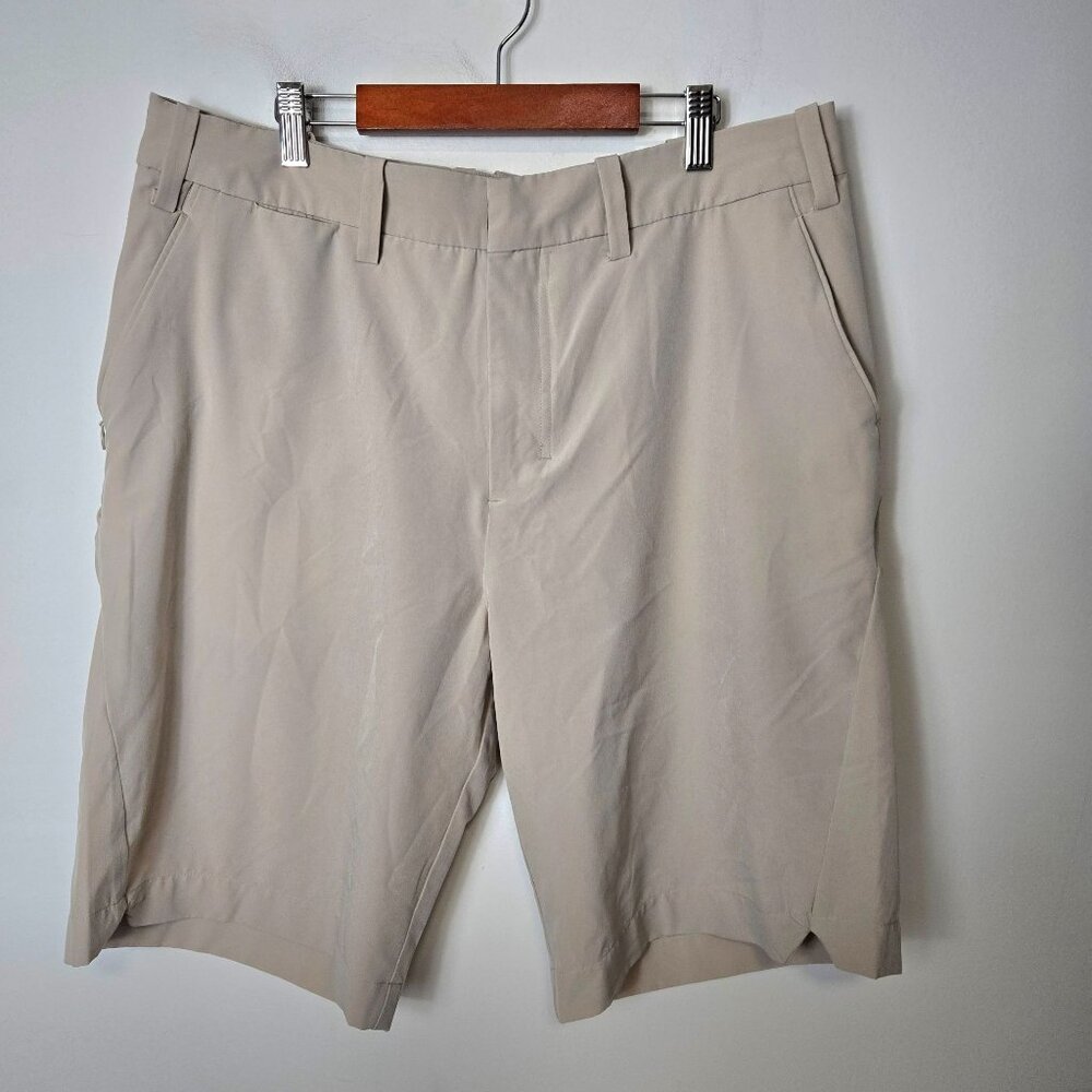 Coolibar Men's Size 34 Casual Khaki Tan UPF 50+ Shorts Outdoor Fishing Hiking
